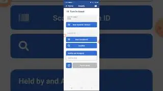 scanning an asset tag