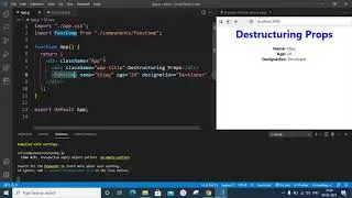 Destructuring Props in React