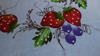 Pintura em guardanapo com molde vazado - asmr painting