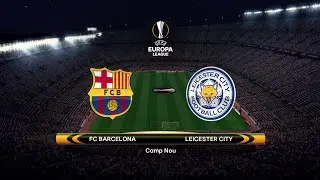PES 2017 NEXT SEASON PATCH 2022 | UPDATE DECEMBER 2021 | GAMPELAY | FC BARCELONA VS LEICESTER