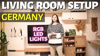 Eri in Germany New Home | Living Room Setup with LED Light | Indian Living in Europe #govee