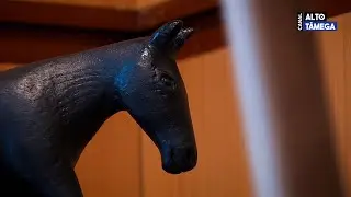 Exposição reúne perto de 60 peças de madeira de Fernando Castro na Biblioteca Municipal