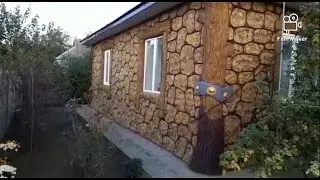 оформление фасада ДОМА декоративная штукатурка , под камень из цемента. мастер Дворян Василий