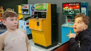 Лев против компьютерных игр история про старые Игровые автоматы   | Приключения Левы и Глеба