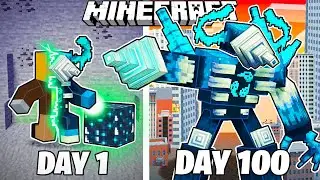 I Survived 100 Days as a SCULK DRILLMAN in Minecraft!