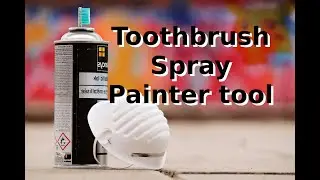 3D printed toothbrush spray painter