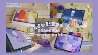 Me & my REDMI PAD SE 💜🌷 | Unboxing setting and using 💻