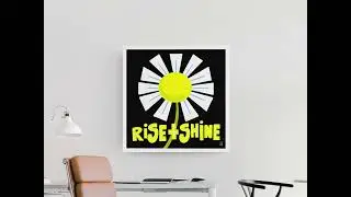 New! Bright + Cheerful Rise And Shine! Daisy Flower Prints