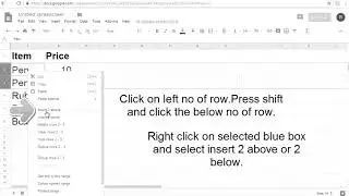 HOW TO INSERT MULTIPLE ROWS ON GOOGLE SHEETS ON PC OR MAC