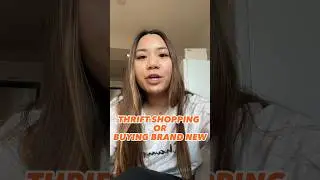This or that: thrifting or brand new? You go first! 