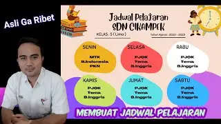 Cara Membuat Jadwal Pelajaran Lucu | Desain Canva