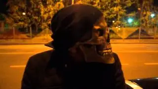 Гроб вылетел из катафалка в Москве. Хеллоуин. Halloween.