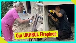 Making fireplace in UKHRUL VLOG233 | TheShimrays