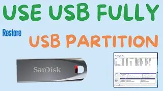 How to Fix Multiple Partition in Pendrive | Restore Flashdrive Size to its Full