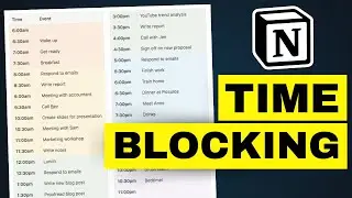 The BEST Time Blocking Setup for Notion | Step-by-step Tutorial