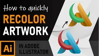 How to Recolor Artwork in Illustrator | Quick & Simple Method | Zeedign Tutorials