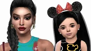 Mom and Daughter | SIMS 4 CAS | CC Folder and Sim Download