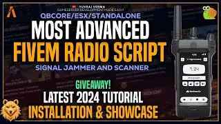 [QBCore/ESX] Most Advanced FiveM Radio Script | Signal Jammer & Scanner | FiveM Radio Script
