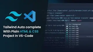 Tailwind Auto complete is not working in plan HTML CSS JS project VS Code