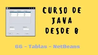 66. JTable (Tablas) | Interfaz gráfica NetBeans | Curso de Java desde cero