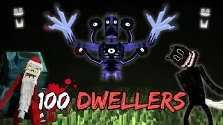How Long Can I Survive Against 100 DWELLERS in Minecraft?