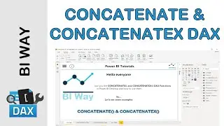 DAX Language - CONCATENATE and CONCATENATEX Functions in Power BI
