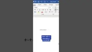 Secret Tip to Create Tables in MS Word