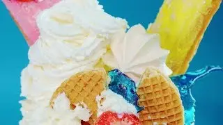 The Process of Decorating a Dessert with Whipped Cream | Stock Footage - Videohive