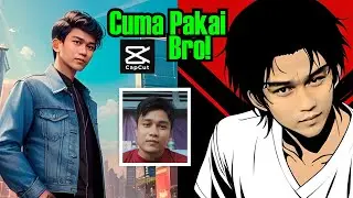 MUDAH! Cara Membuat Gambar Anime dengan AI CAPCUT HP TANPA FACE SWAP!