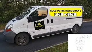 RENAULT TRAFIC OPEL VAUXHALL VIVARO NISSAN PRIMASTAR 1.9 DCI HOW TO FIX HANDBRAKE CABLE F9Q 2.0 CDTI