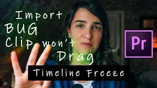 Can't drag clip to timeline (Timeline freeze & Playhead stuck): Premiere Pro FIX