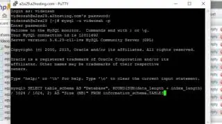 Determining the size of MySQL databases and tables