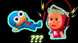 9 Pocoyo Sick & Masha Crying Sound Variations in 50 Seconds I Crescendo FX