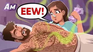 A Wife Was Secretly Washing Her Husband