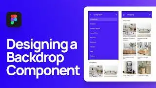 How to Design and Prototype a Backdrop Component in Figma | Material Design Components