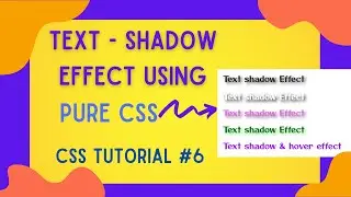 CSS text-shadow effect | I created some amazing 3d effects | CSS Tutorial (2021) | For Beginners