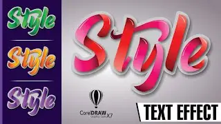Text Effect made in Corel Draw || Best Effects in Corel Draw||  Graphics Inn
