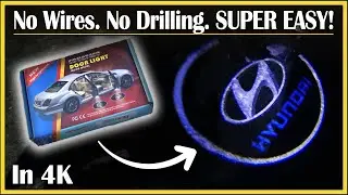 How To Install Wireless Car Door Logo Lights | Step-by-Step DIY Tutorial & Review | In 4K!