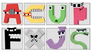 ALPHABET LORE ADDON: TODAS AS CRIATURAS LETRAS NO MINECRAFT!