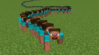 human centipede in Minecraft