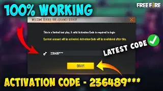 Free Fire Advance Server Activation Code 100% Working | How to get Activation code for advance serv