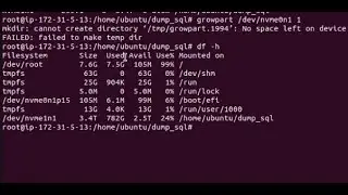 Solve growpart error - cannot create directory tmp no space left on device.  failed to make temp dir