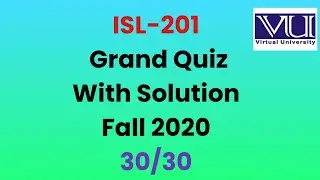 Isl201 Grand Quiz fall 2020 (new version)| Isl 201 Grand quiz