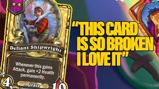 Defiant Shipwright Is So Busted | Dogdog Hearthstone Battlegrounds