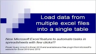 Introduction to Excel Power Query 1 (b), Home ribbon