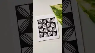 Watch till end 😍😮 zentangle pattern #shorts #art #drawing #satisfying