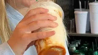 Trying baby food