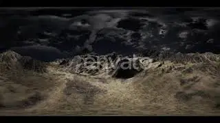 VR 360 Huge Dark Clouds Over Scottish Highlands | Motion Graphics - Envato elements
