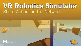 VR Robotics Simulator: Share Actions in the Network (14/15) | VR Tutorials for Beginners