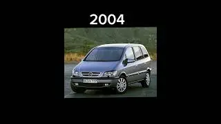 Evolution Of Opel Zafira (1999-2023) 